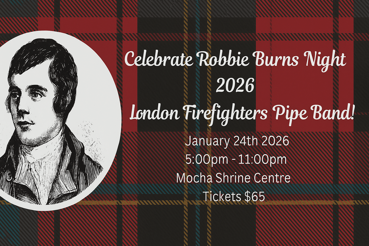 Robbie Burns Night 2026 Promotional Poster