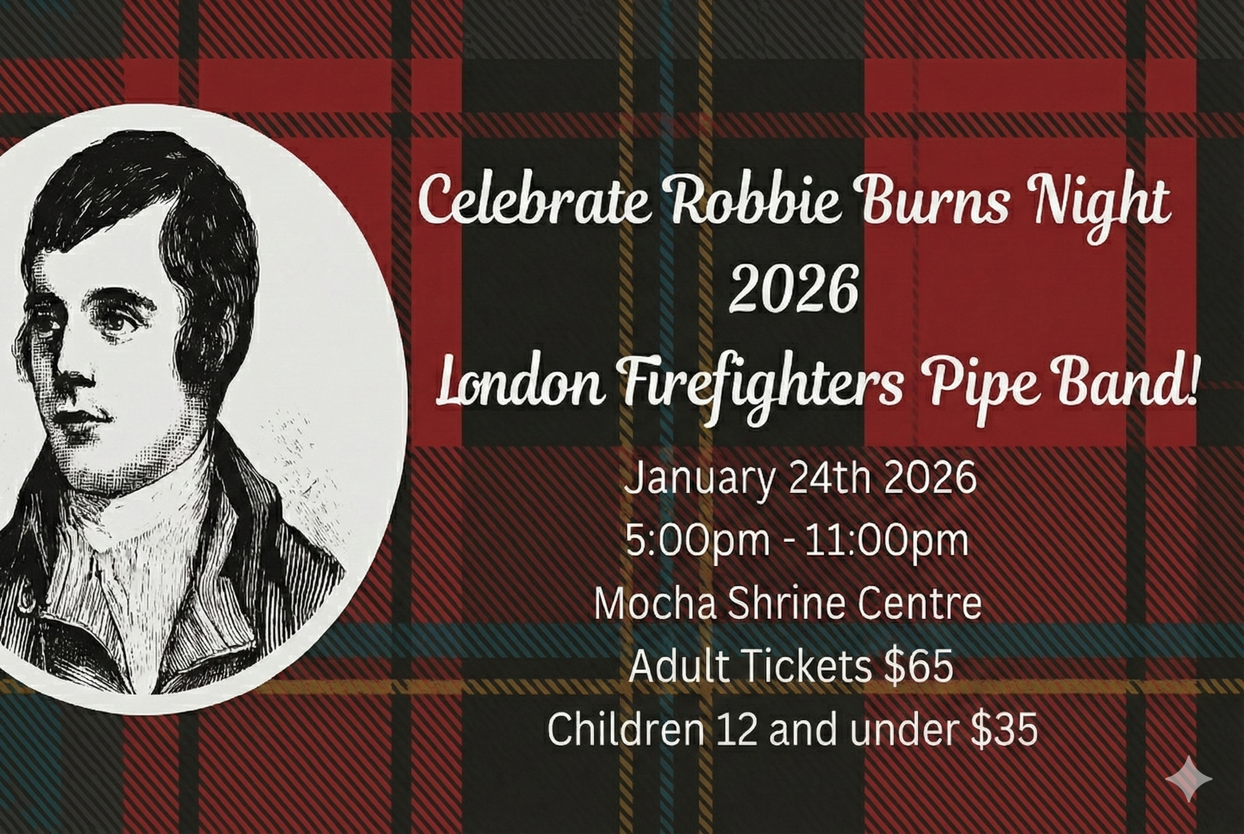 Robbie Burns Night 2026 Promotional Poster